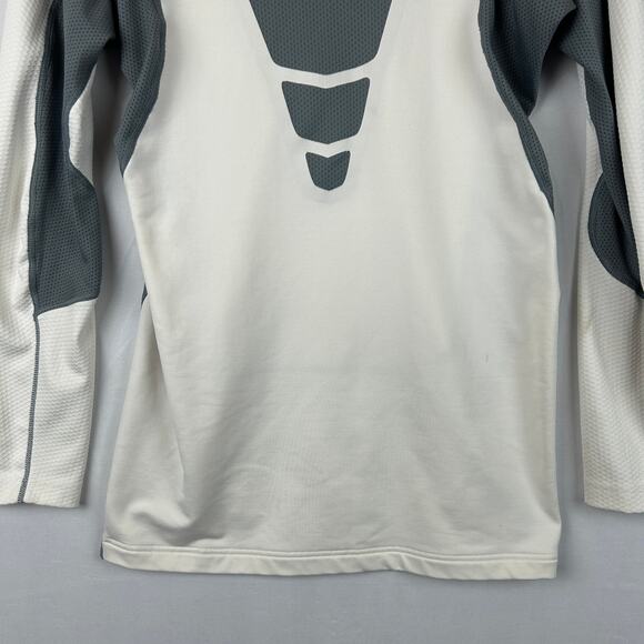Nike Pro Combat Hyperwarm Shield Long Sleeve Compression Shirt White Size XL - Picture 11 of 12